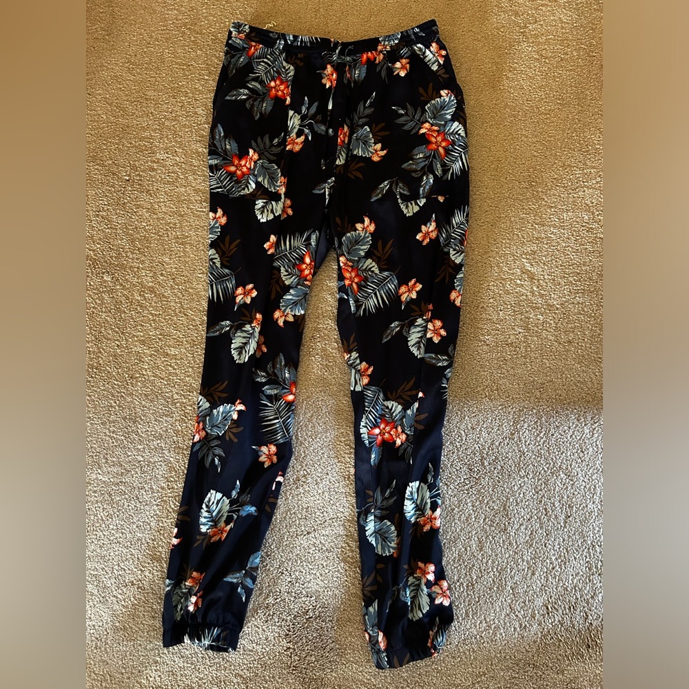 Cute floral jogger dress pants